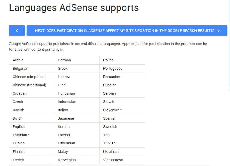 एडसेंस खता खोलें 1 दिन में Best Adsense Approval Tips Guide Hindi, Google Adsense सपोर्ट करने वाली भाषाएँ , Adsense से Approval पाने के लिए क्या करें और क्या नहीं?