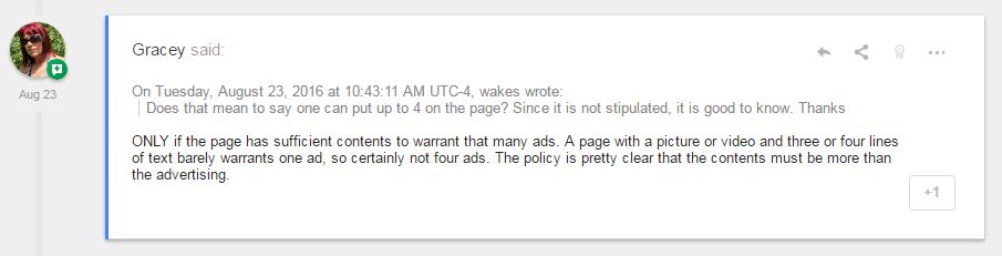 google adsense ad limit talk on forum, अब 3 से ज्यादा ऐडसेंस विज्ञापन एक पेज पर Google AdSense Removes Ad Limit Policy Hindi