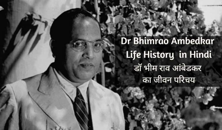 डॉ भीम राव आंबेडकर का जीवन परिचय Dr Bhimrao Ambedkar Life History in Hindi