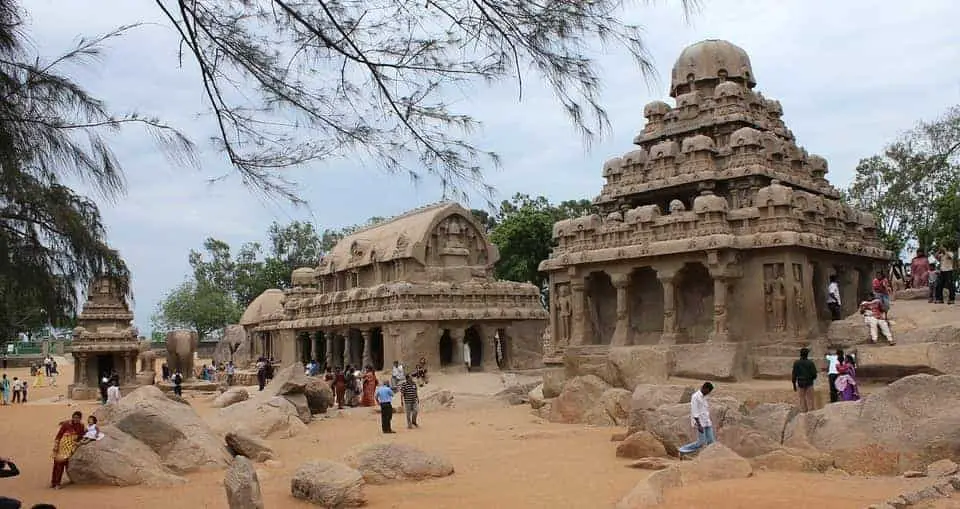 महाबलीपुरम के आकर्षक तट मंदिर Mahabalipuram attractive places details in Hindi