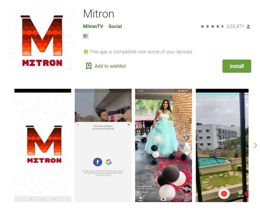 Mitron App (मित्रों एप)