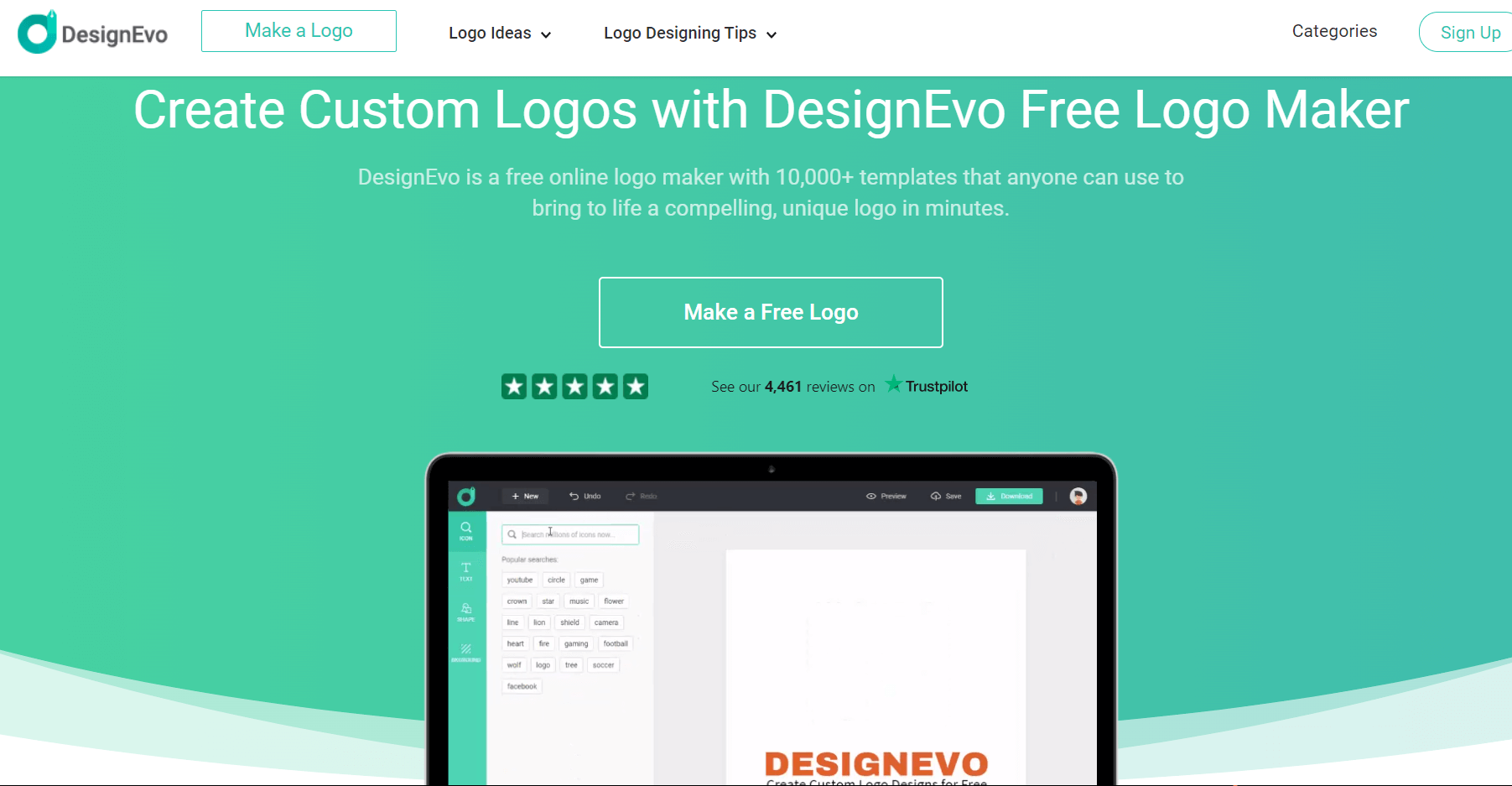 DesignEvo Free Logo Maker Review