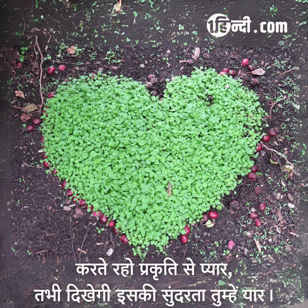 करते रहो प्रकृति से प्यार,
तभी दिखेगी इसकी सुंदरता तुम्हें यार। save environment slogan in hindi